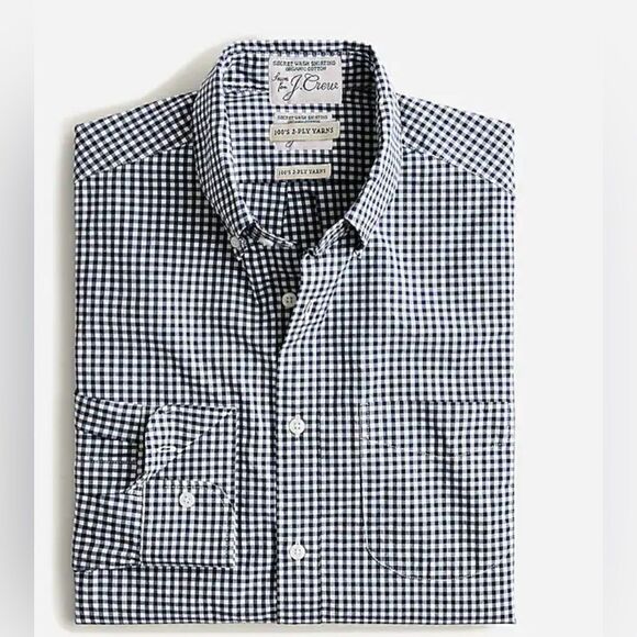 J.Crew Slim Secret Wash Organic Cotton Poplin Shirt New ! - Picture 1 of 6